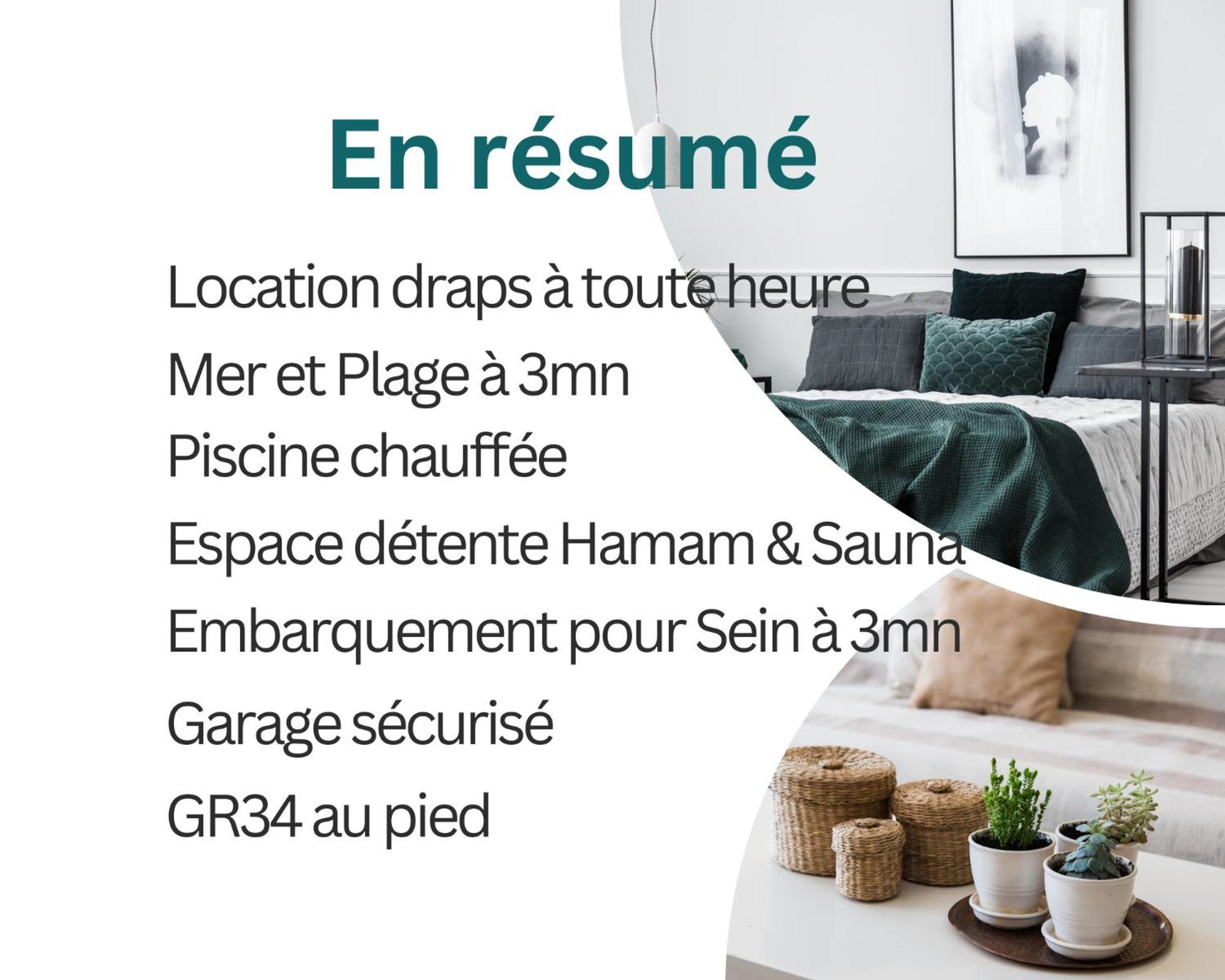 Duplex Vue Mer - Plage A 100M- 4 Lits - Parking Sous Sol Audierne Eksteriør billede